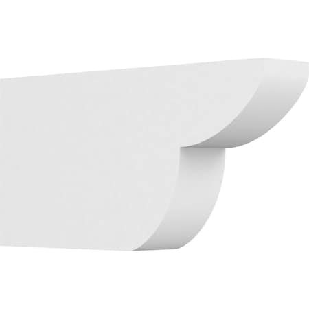Ekena Millwork Standard Crestline Architectural Grade PVC Rafter Tail, 3"W X 8"H X 16"L RFTP03X08X16CRE